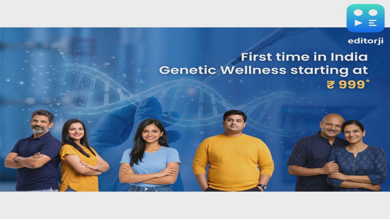 First time in India, Genetic Wellness Testing at Rs 999, launched by NuGenomics - AI driven Wellness Startup