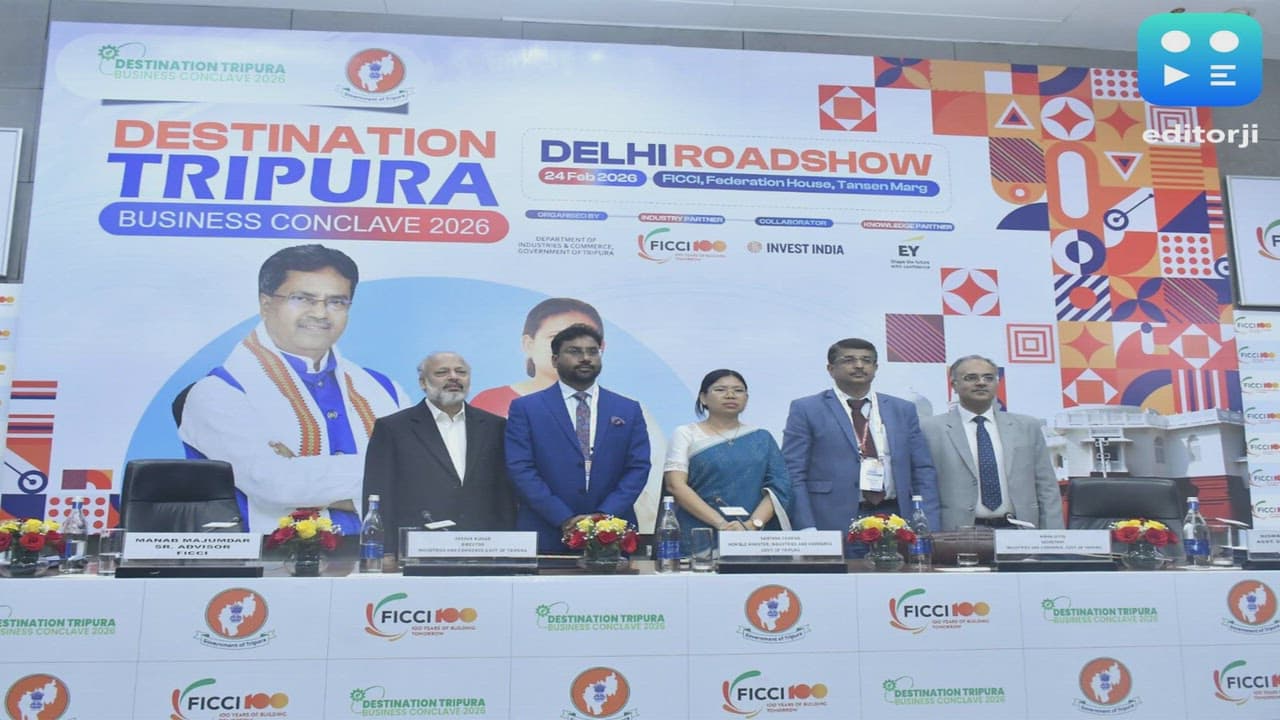 Destination Tripura - Business Meet 2026 Investors' Roadshow Successfully Held in New Delhi
