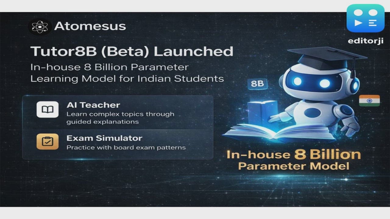 Atomesus Launches Tutor8B (Beta), Introduces In-House 8 Billion Parameter Learning Model for Indian Students
