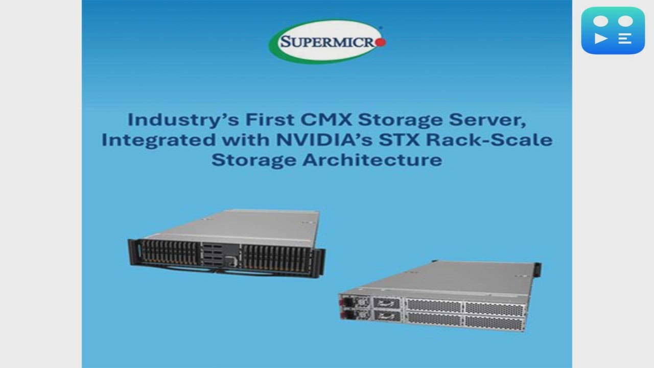 Supermicro Among First to Unveil NVIDIA BlueField-4 STX Storage Server to Improve AI Inference Performance