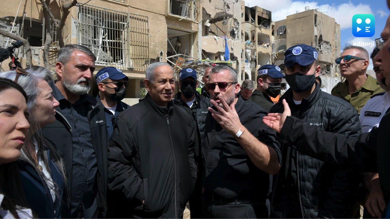 Netanyahu visits site of Iranian missile attack, claims US-Israel fighting for entire world