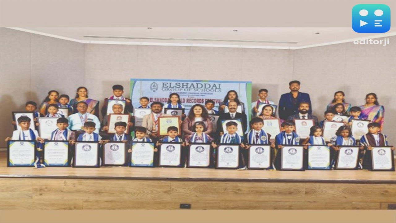 Young Minds set Elite World Records: Elshaddai Group of Institutions Scribes History at Landmark Festival