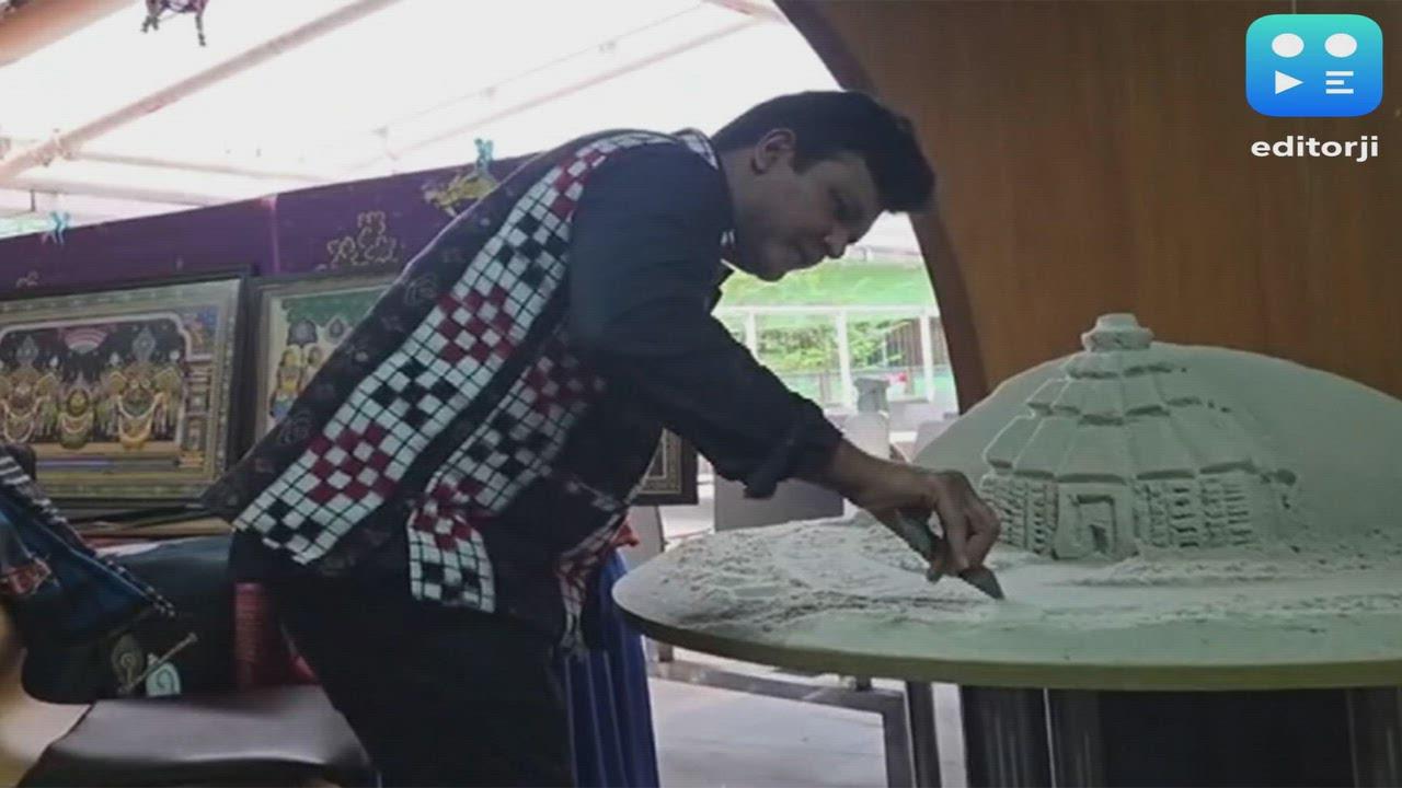Sudam Pradhan showcases Odisha's rich culture through live sand art performance in Singapore