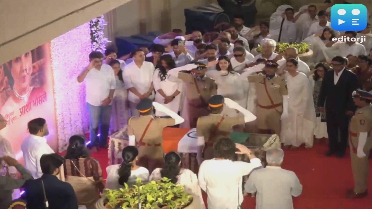 Final goodbye: Asha Bhosle receives Tricolour tribute