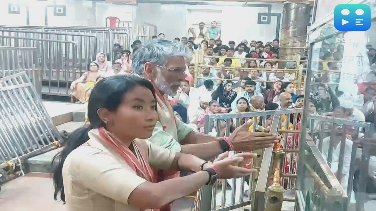 Milind Soman, Ankita Konwar offer prayers at Mahakaleshwar Temple in Ujjain