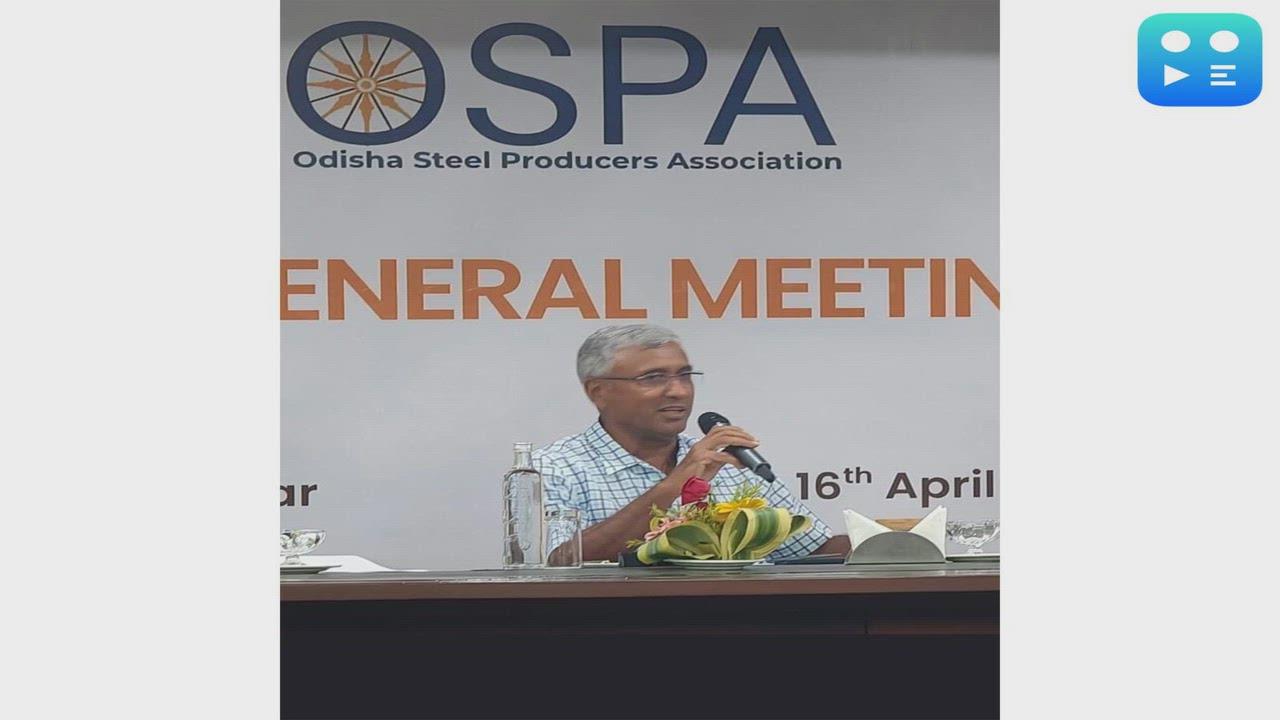 Asit Tripathy Elected President of Odisha Steel Producers' Association (OSPA)