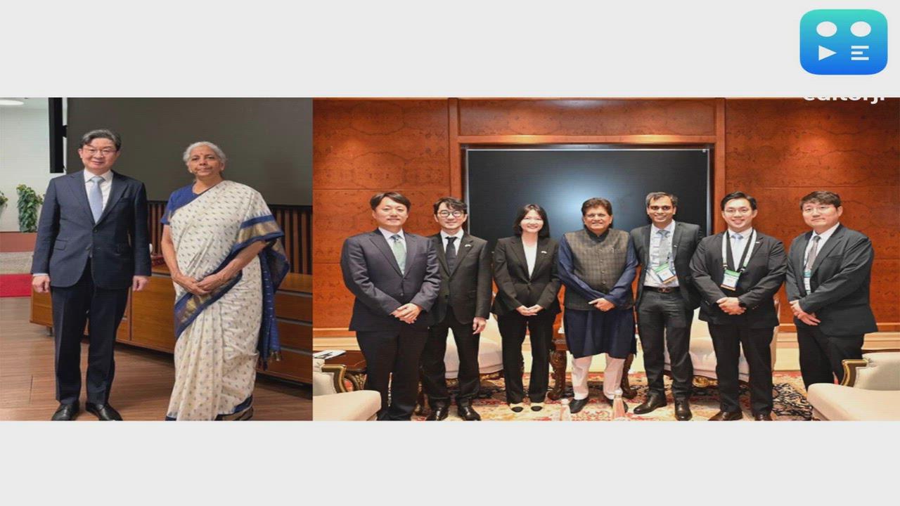 Union Ministers Nirmala Sitharaman and Piyush Goyal meet Korean leaders for future collaborations between the two nations