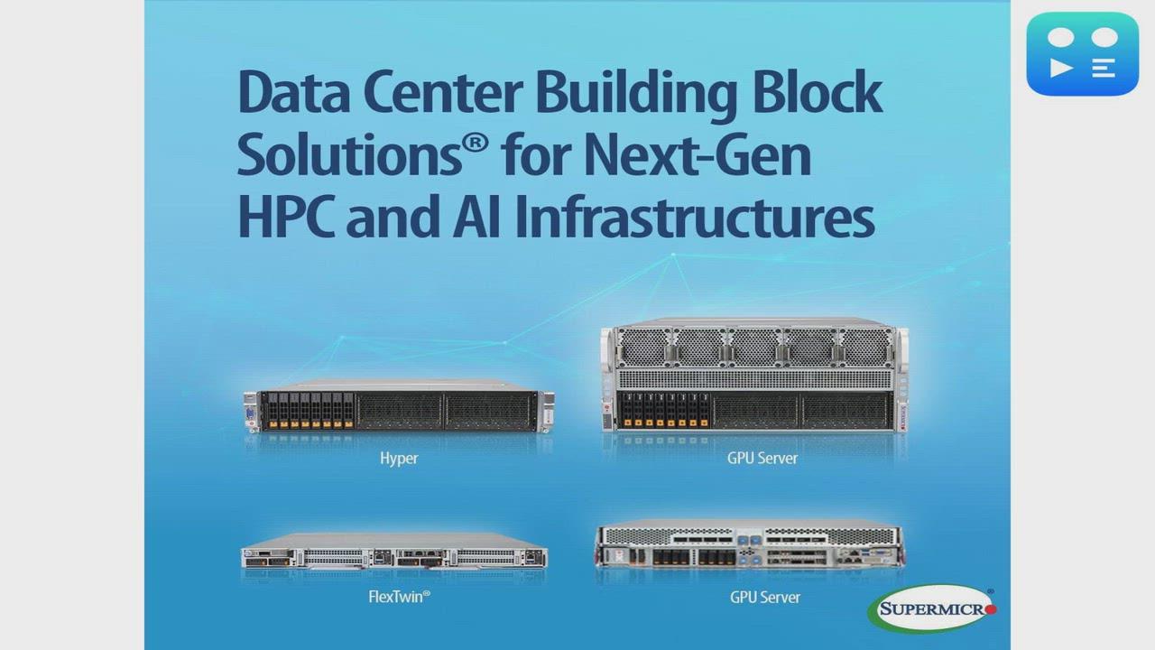 Supermicro Expands Data Center Building Block Solutions® Flexibility with Arm-Based Platforms and OCP Systems for Next-Gen AI Infrastructure