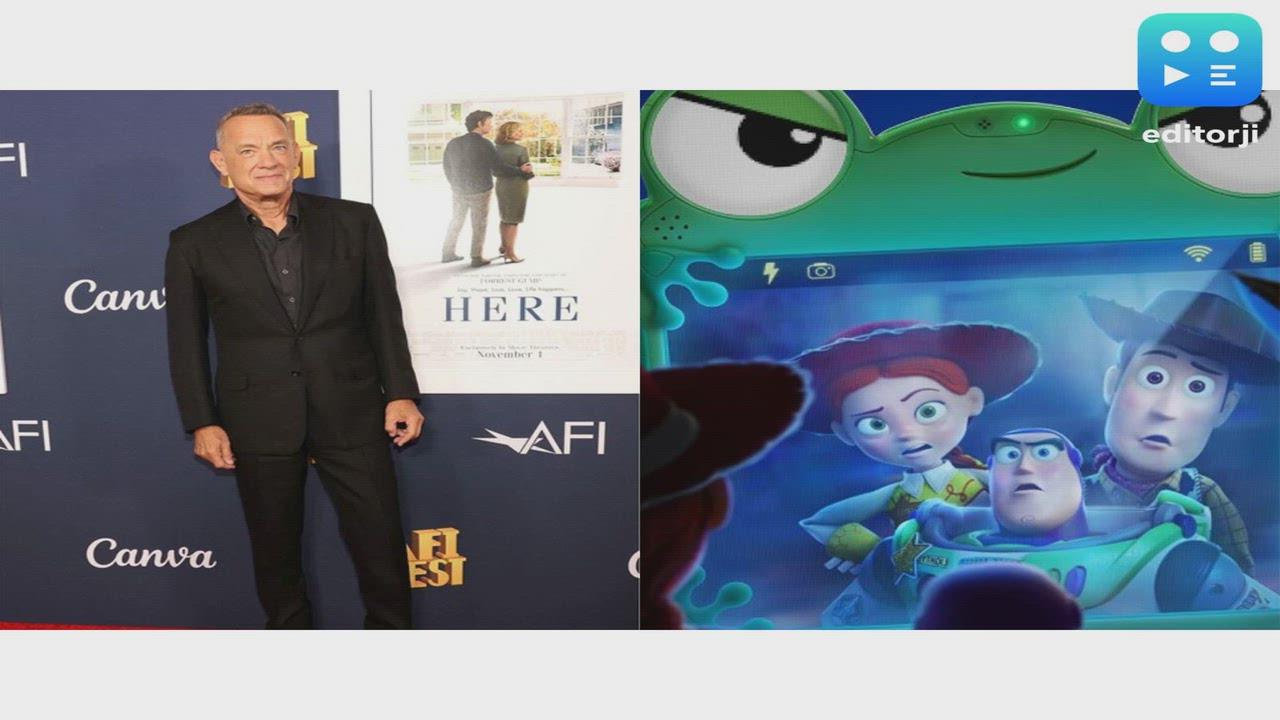 Tom Hanks explains Woody's viral bald spot in 'Toy Story 5' sneak peeK