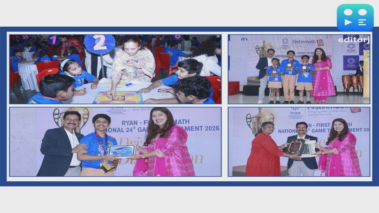Ryan Group of Schools Hosts First In Math® -- 24® Game National Tournament in Mumbai