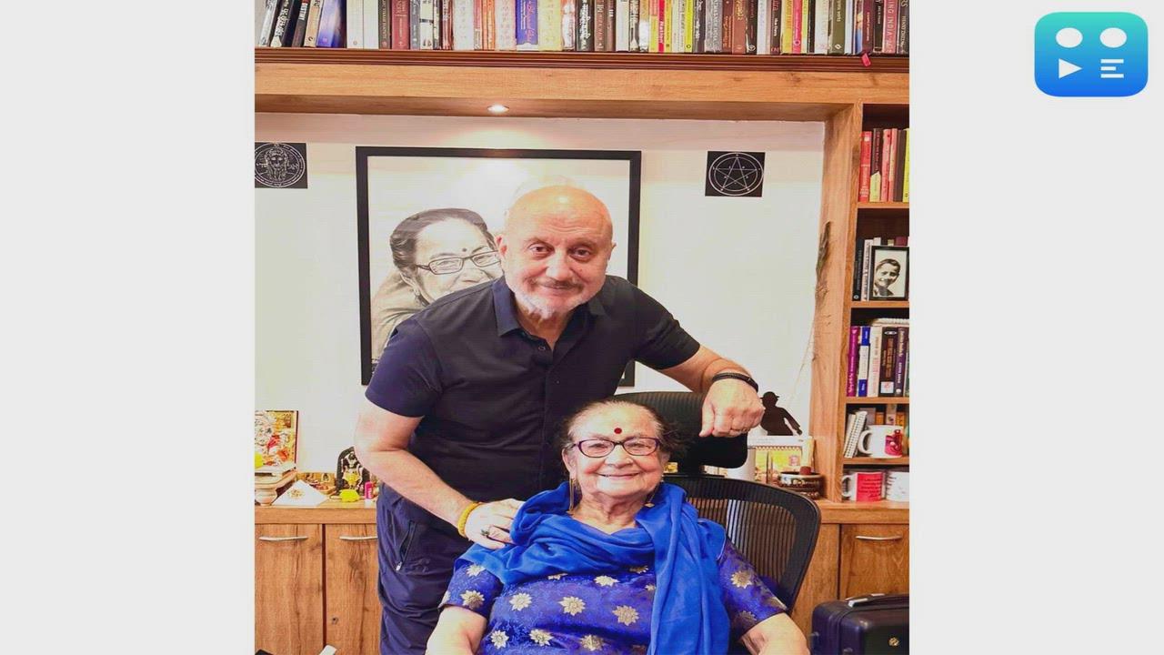 "Ek chhoti si muskaan...": Anupam Kher recounts sweet office moment with mother Dulari