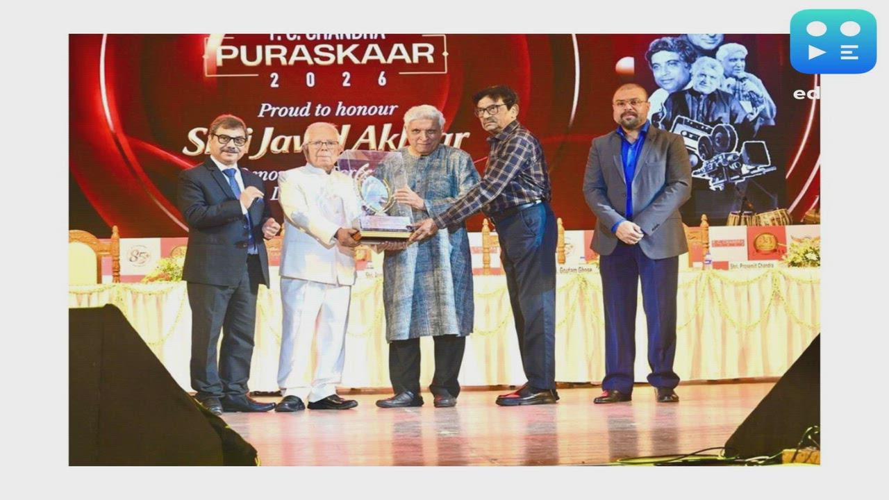 P.C. Chandra Group honours Shri Javed Akhtar with the 33rd P.C. Chandra Puraskaar, celebrating his iconic contribution to Indian Cinema & Literature