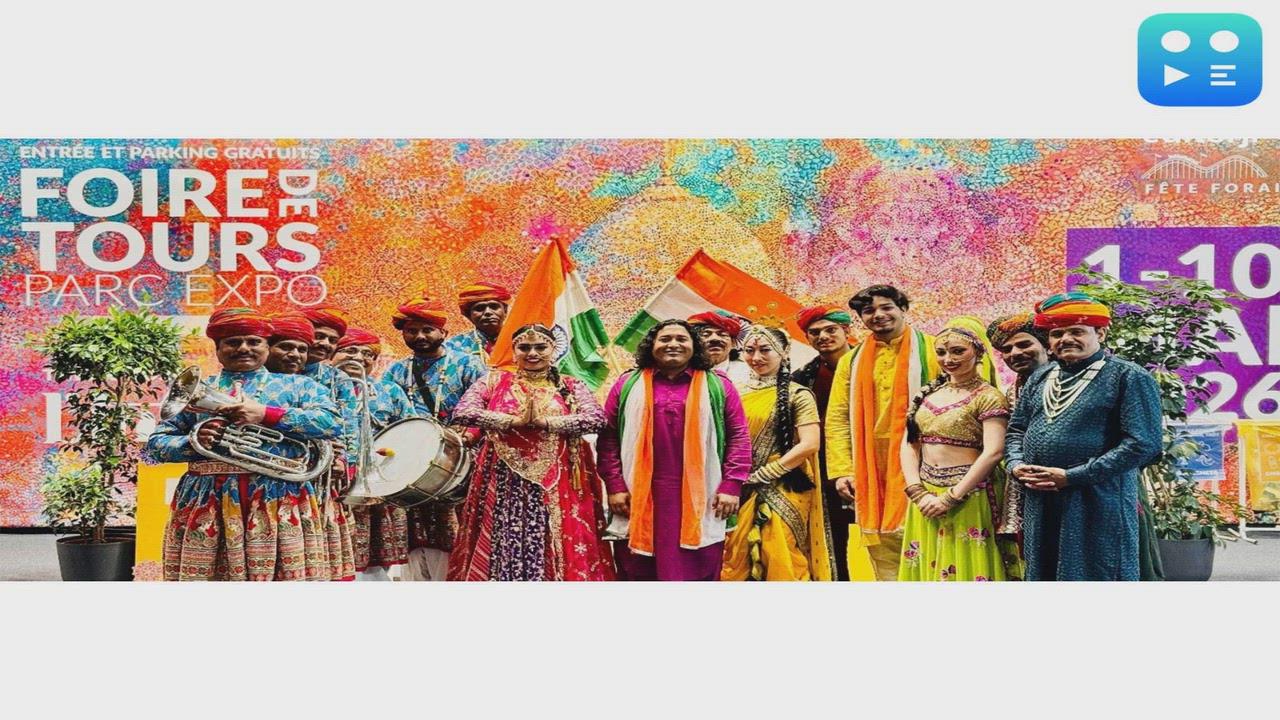 Rahis Bharti Represents India at Foire de Tours, France, Before 400,000 Global Audience