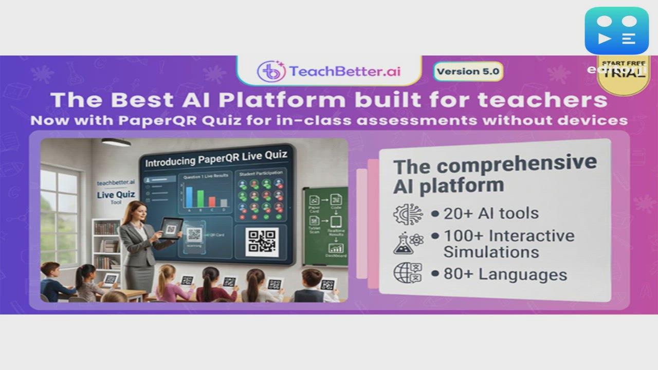 TeachBetter.ai Launches Version 5.0 with "PaperQR Live Quiz" -- Bringing Real-Time Classroom Assessment to Every School Without Devices