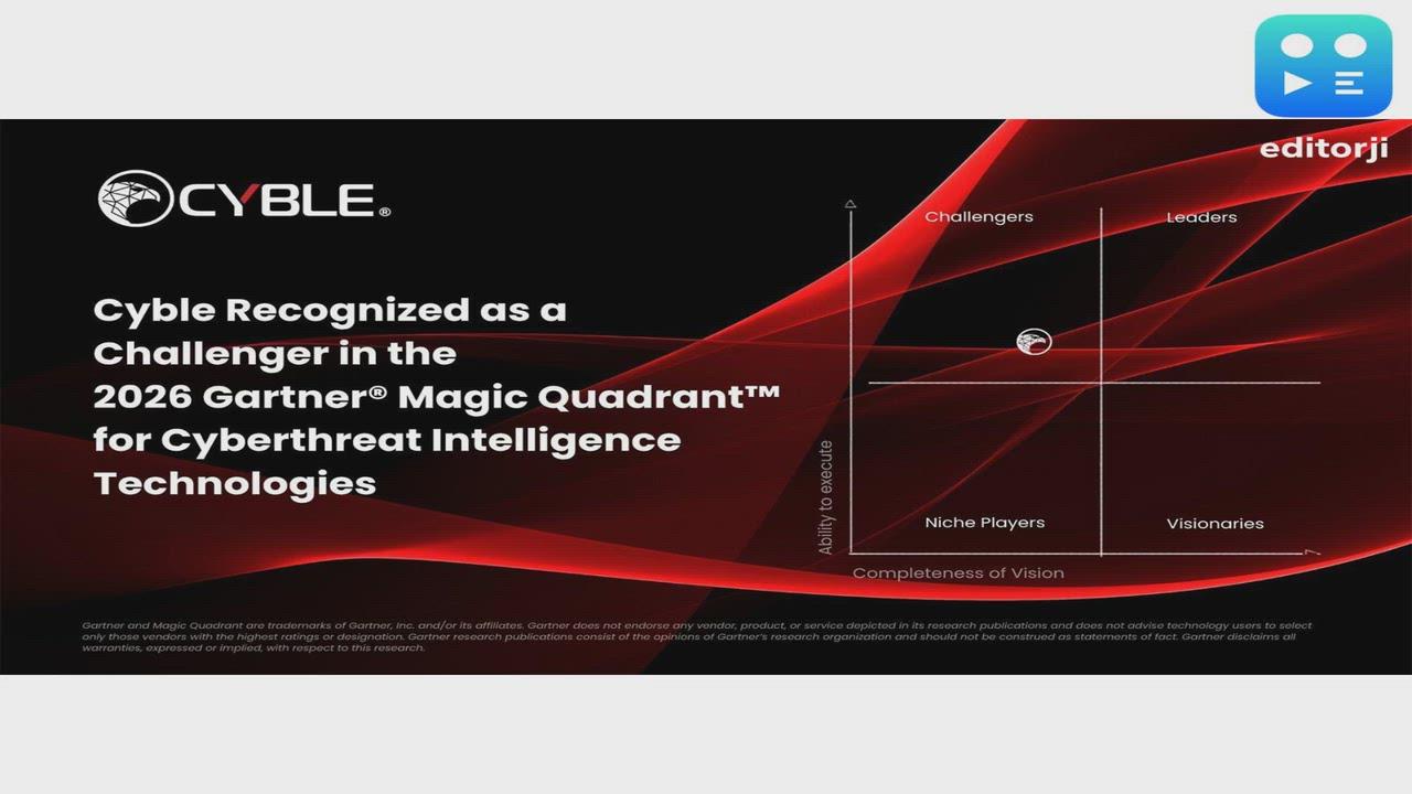 Cyble Recognized as a Challenger in the 2026 Gartner® Magic Quadrant™ for Cyberthreat Intelligence Technologies