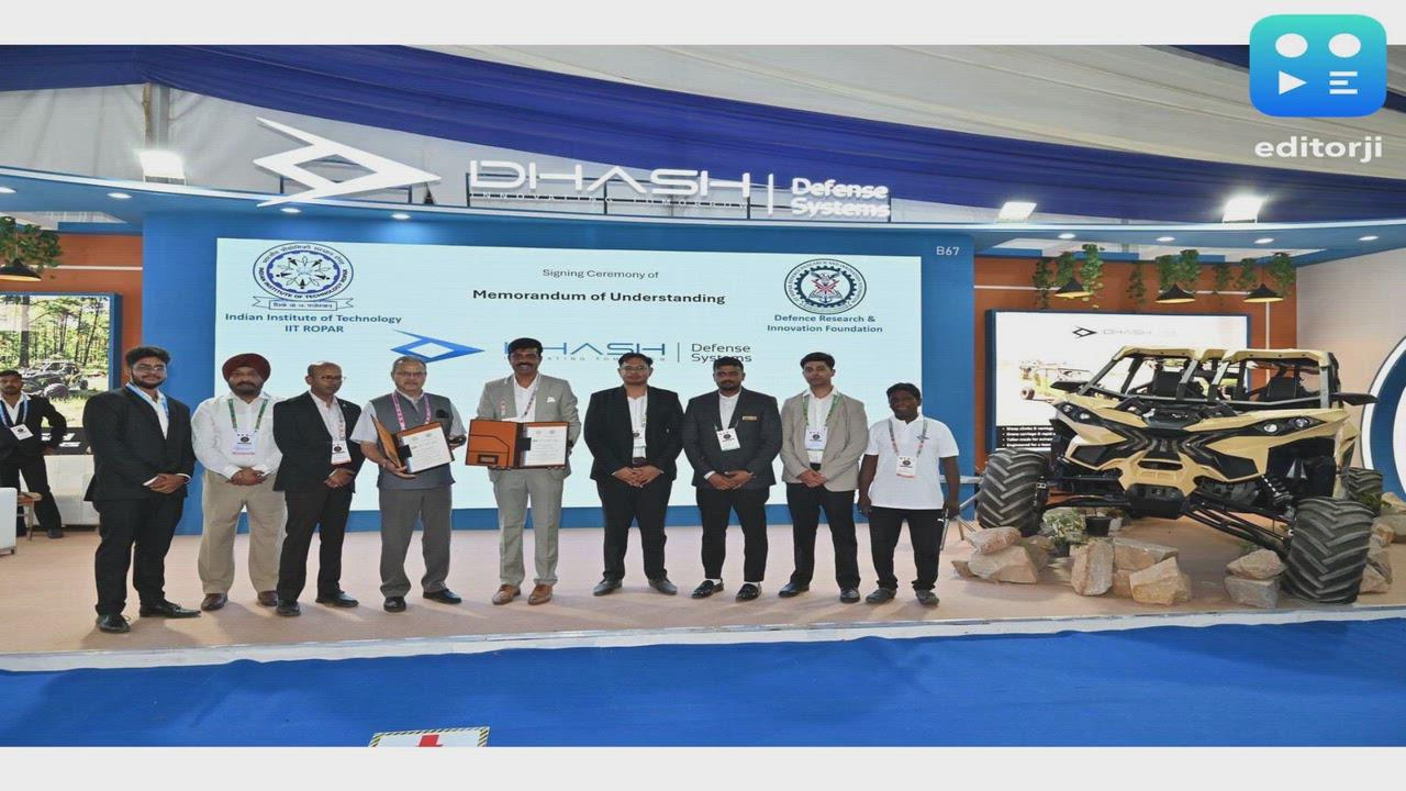 IIT Ropar and Dhash Defense Sign MoU to Build India's Next-Generation All Terrain Vehicles