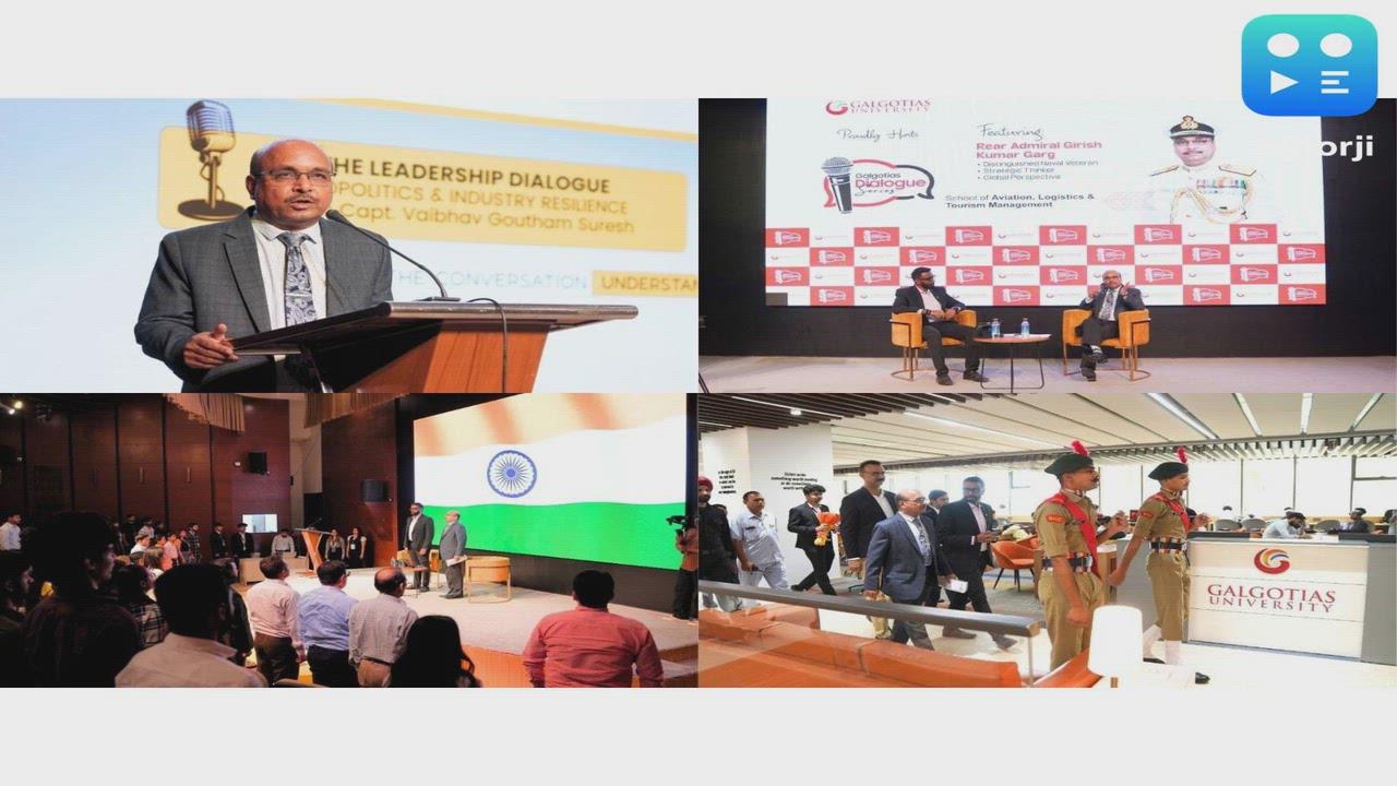 Rear Admiral GK Garg (Retd.) Appreciates Global Standard Infrastructure and Student Engagement at Galgotias University