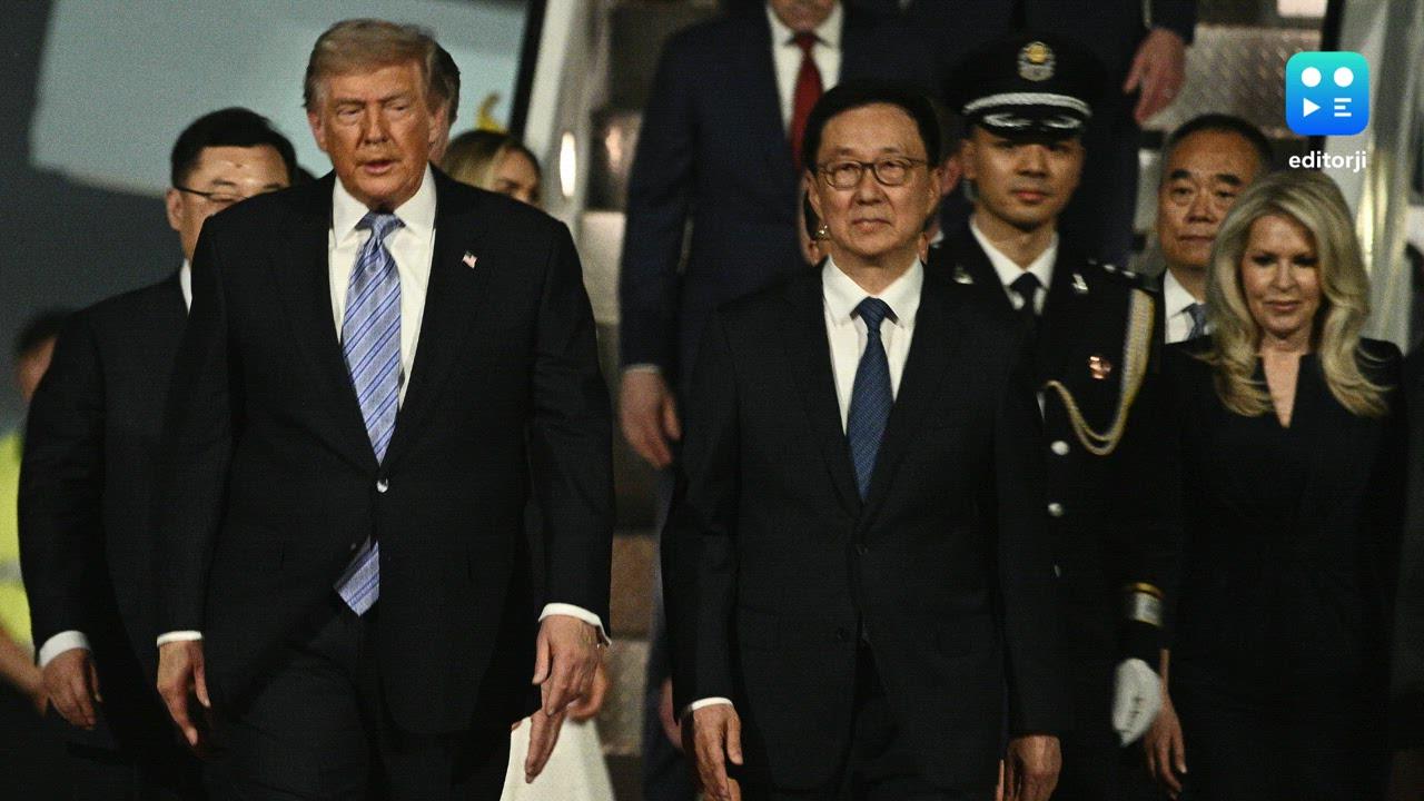 Trump arrives in China for superpower summit with Xi Jinping