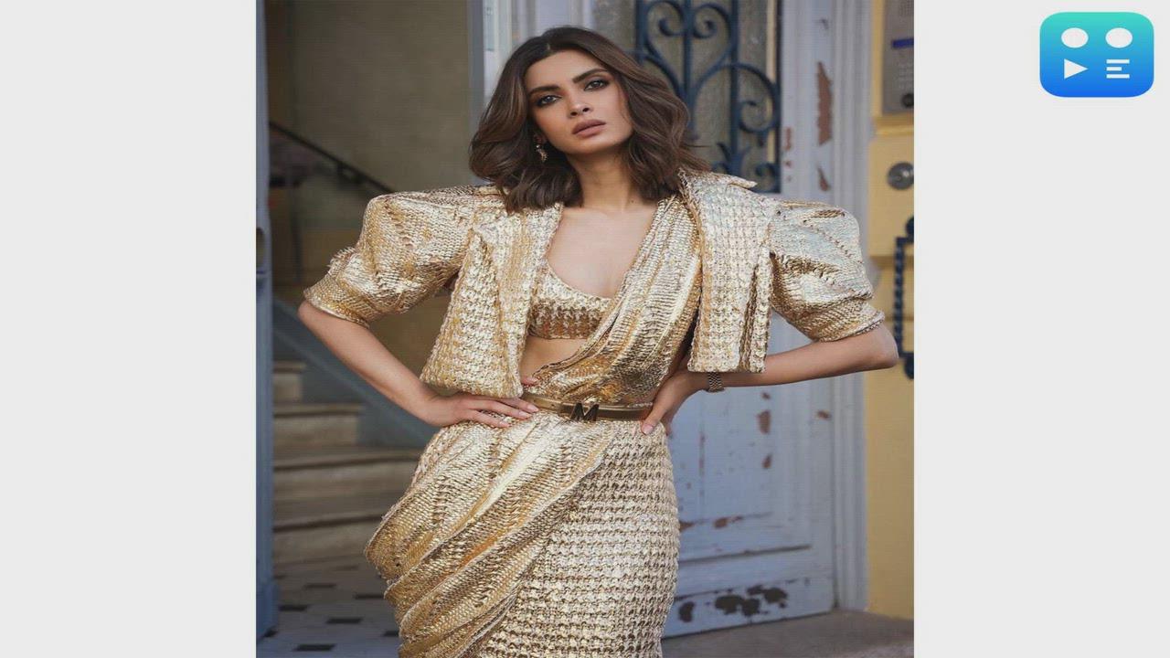 "Dipped in Indian Gold": Diana Penty brings traditional elegance to Cannes in stunning Manish Malhotra saree look