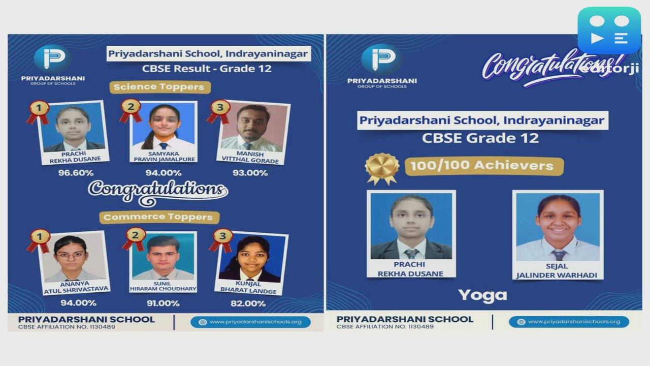 Priyadarshani School, Indrayaninagar celebrates excellent CBSE Grade 12 Results 2025-26