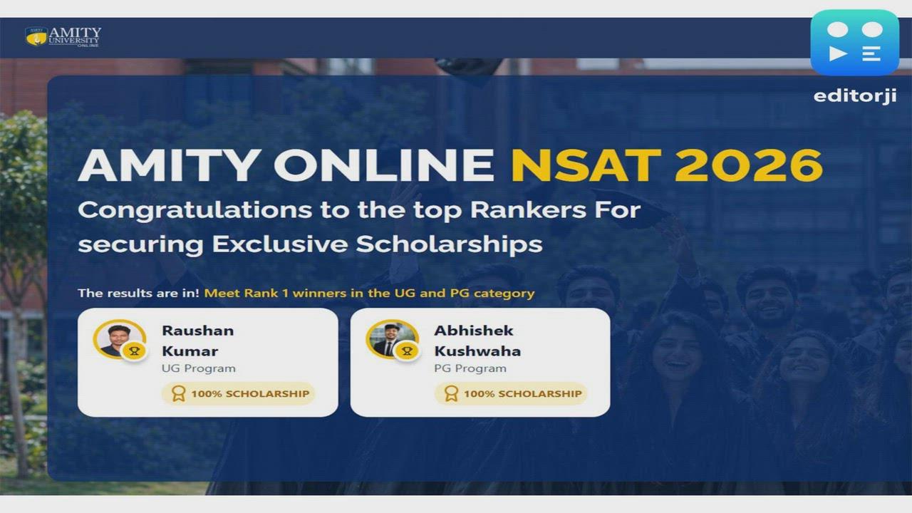 AONSAT 2026 by Amity Online Sets National Benchmark as India's First and Largest Online Scholarship Admission Test for Online Degrees