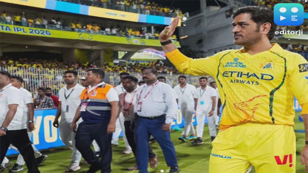 IPL 2026: MS Dhoni's appearance at Chepauk leaves CSK fans emotional during final home game