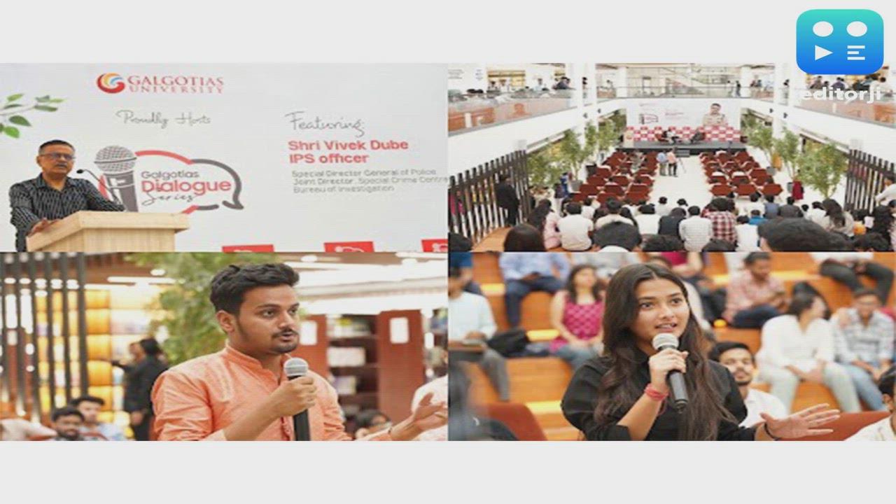 Veteran IPS Officer Vivek Dube Appreciates the Advanced Learning Ecosystem and Student Energy at Galgotias University