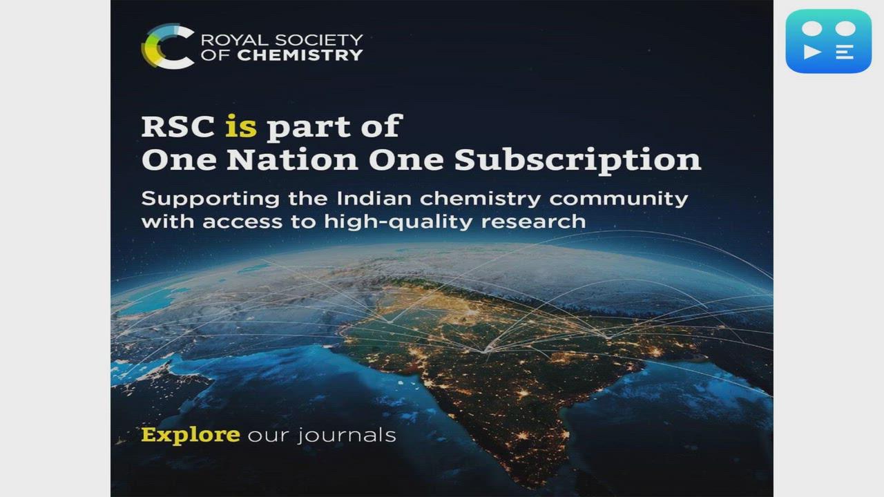 Royal Society of Chemistry joins Government of India's One Nation One Subscription