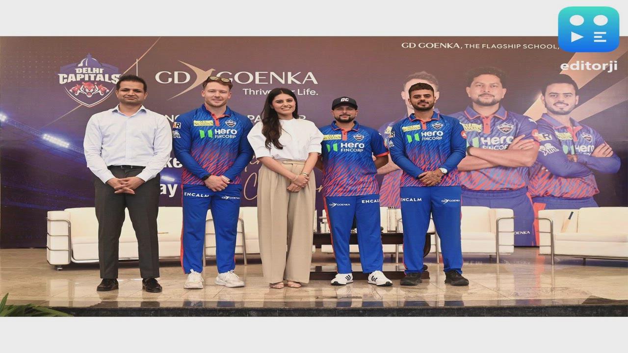 Delhi Capitals Players visit & interact with GD Goenka Flagship School, Vasant Kunj Students