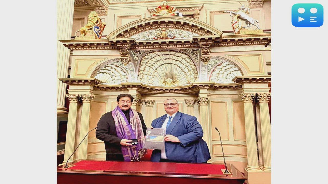 Sandeep Marwah Was Honoured at Parliament of Victoria for Four Decades of Global Cultural Diplomacy