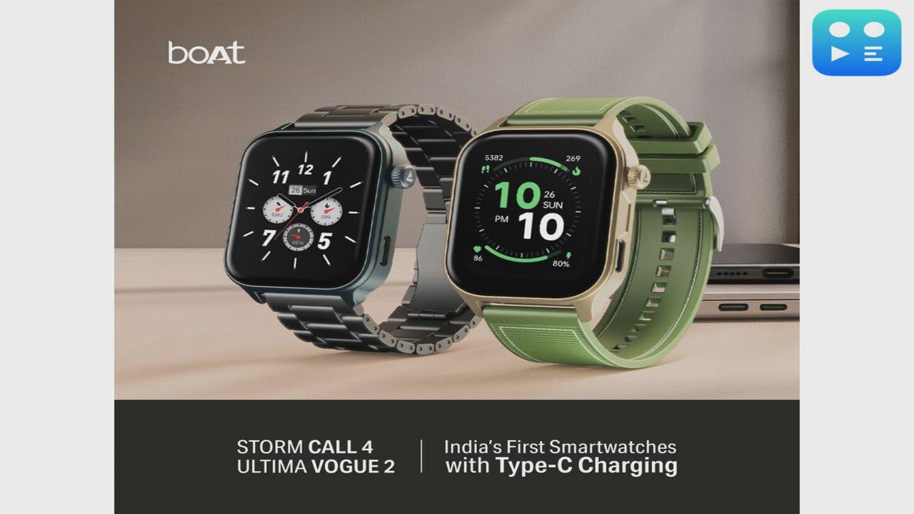 boAt launches India's first Type-C charging Smartwatch lineup