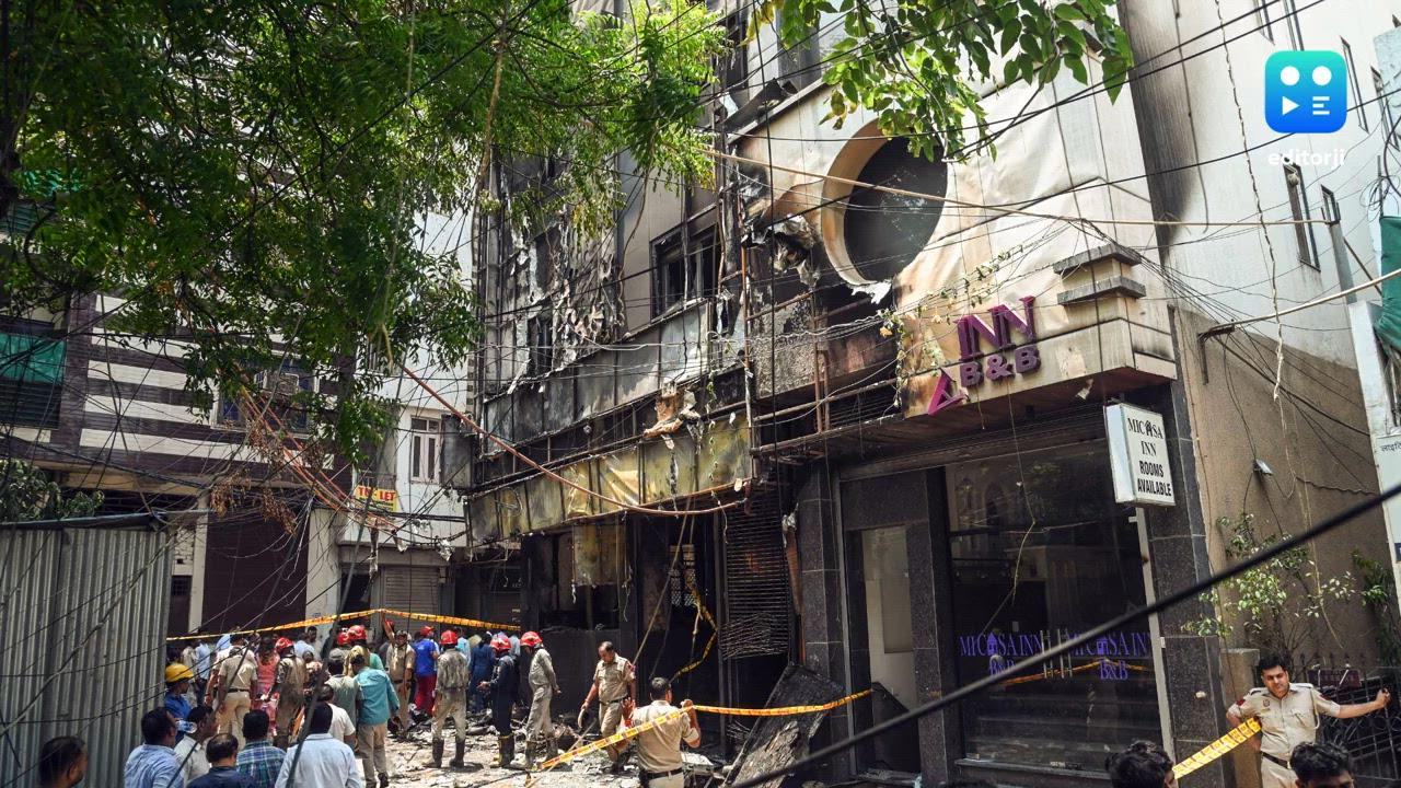 21 killed in south Delhi hotel fire; sealed windows, single exit-entry trap scores of people