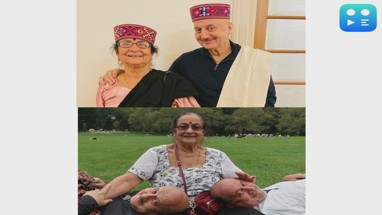Anupam Kher wishes his mother Dulari on birthday, says "You are God's most beautiful blessing in our lives"