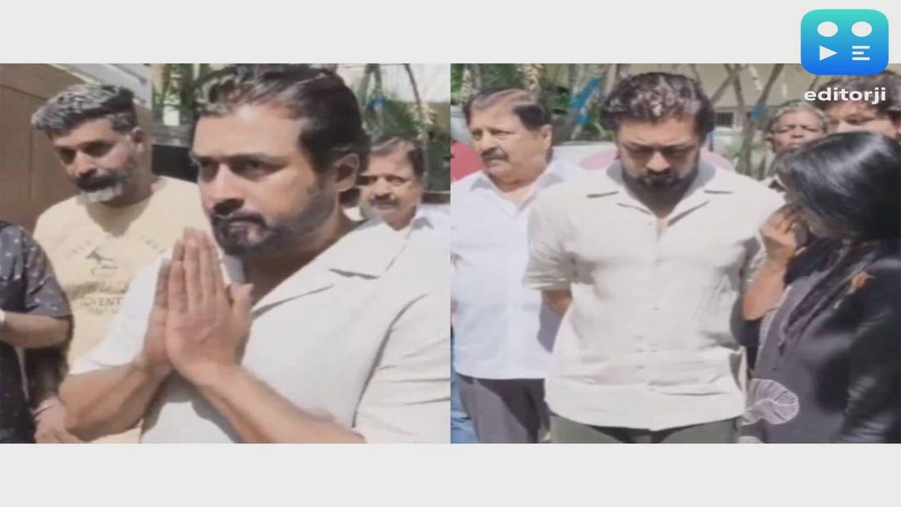Suriya visits Bharathiraja's residence, pays last respects to filmmaking legend 
