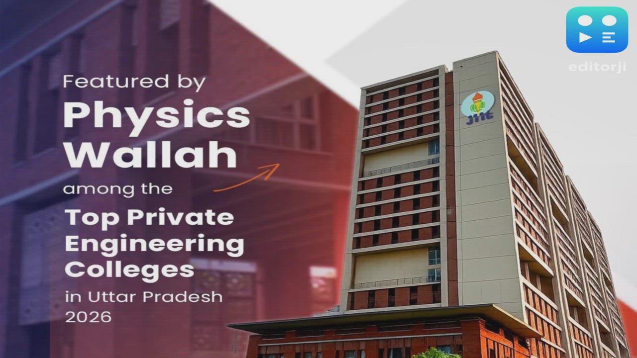 JIIT Recognized Among Uttar Pradesh's Top Private Engineering Colleges in PW's 2026 Assessment
