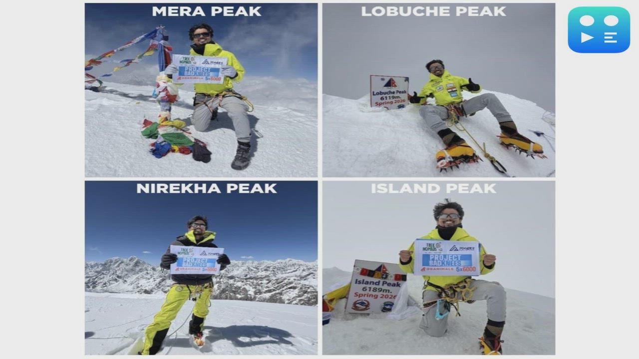 Sidharth Uniyal Turns Pain Into Power With 4 Himalayan Summits in Just 5 Days 