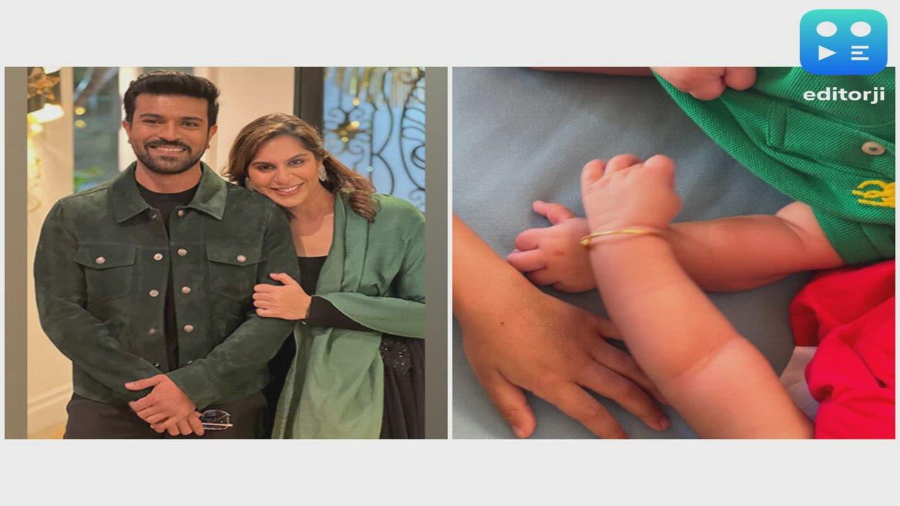 Ram Charan, Upasana share first glimpse of twins Shivram and Anveera Devi
