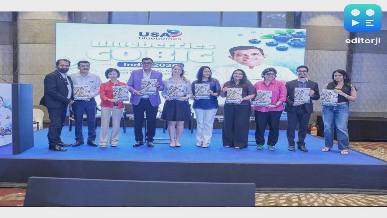 Padma Shri Chef Sanjeev Kapoor Launches Second USA Blueberries Recipe Book in Mumbai