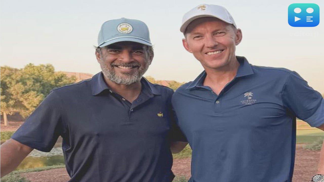 Brett Lee drops pics with R Madhavan from Dubai golf session