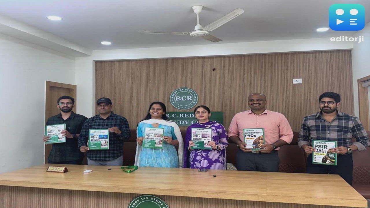 RC Reddy IAS Study Circle Launches Comprehensive UPSC Civil Services Mains PYQ & Answers Book Series