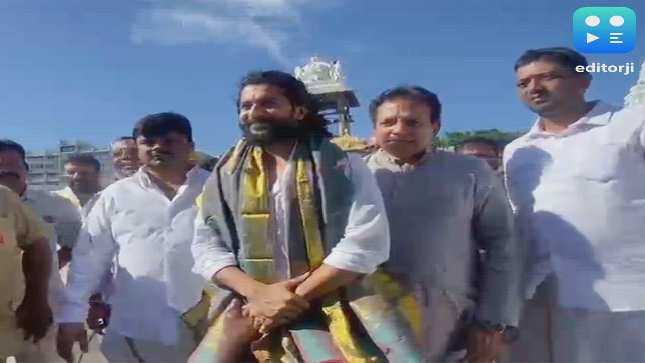 Nani offers prayers at Tirupati amid buzz around 'The Paradise'