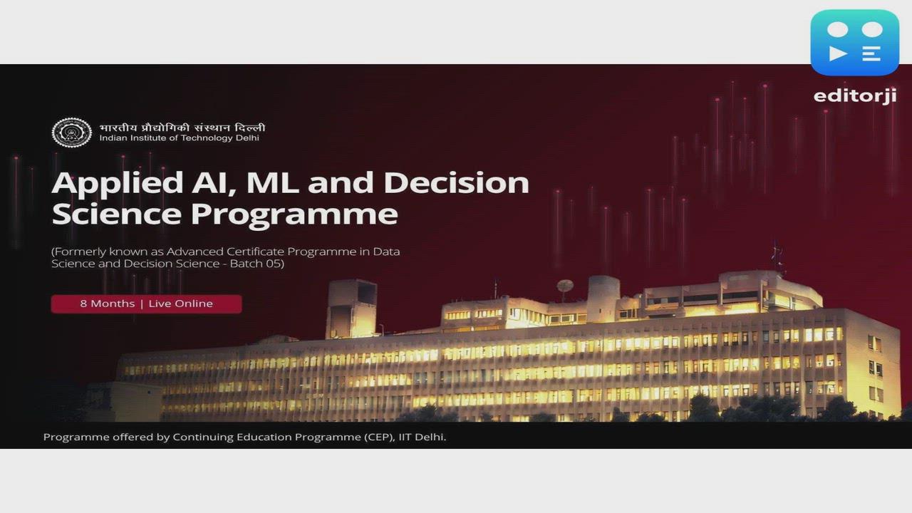 CEP IIT Delhi Launches Applied AI, Machine Learning and Decision Science Programme to Help Professionals Move Beyond Models to Business Impact