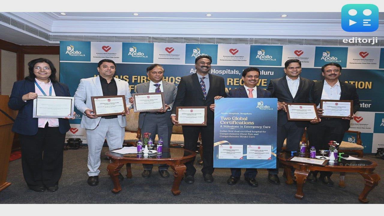 Apollo Hospitals, Bangalore Becomes First in India to Receive Dual American Heart Association Certification for Stroke and Chest Pain Care