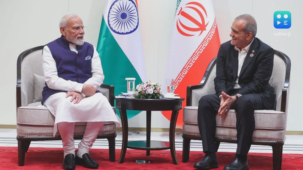 PM Modi, Iran President Pezeshkian Discuss West Asia Peace & Trade