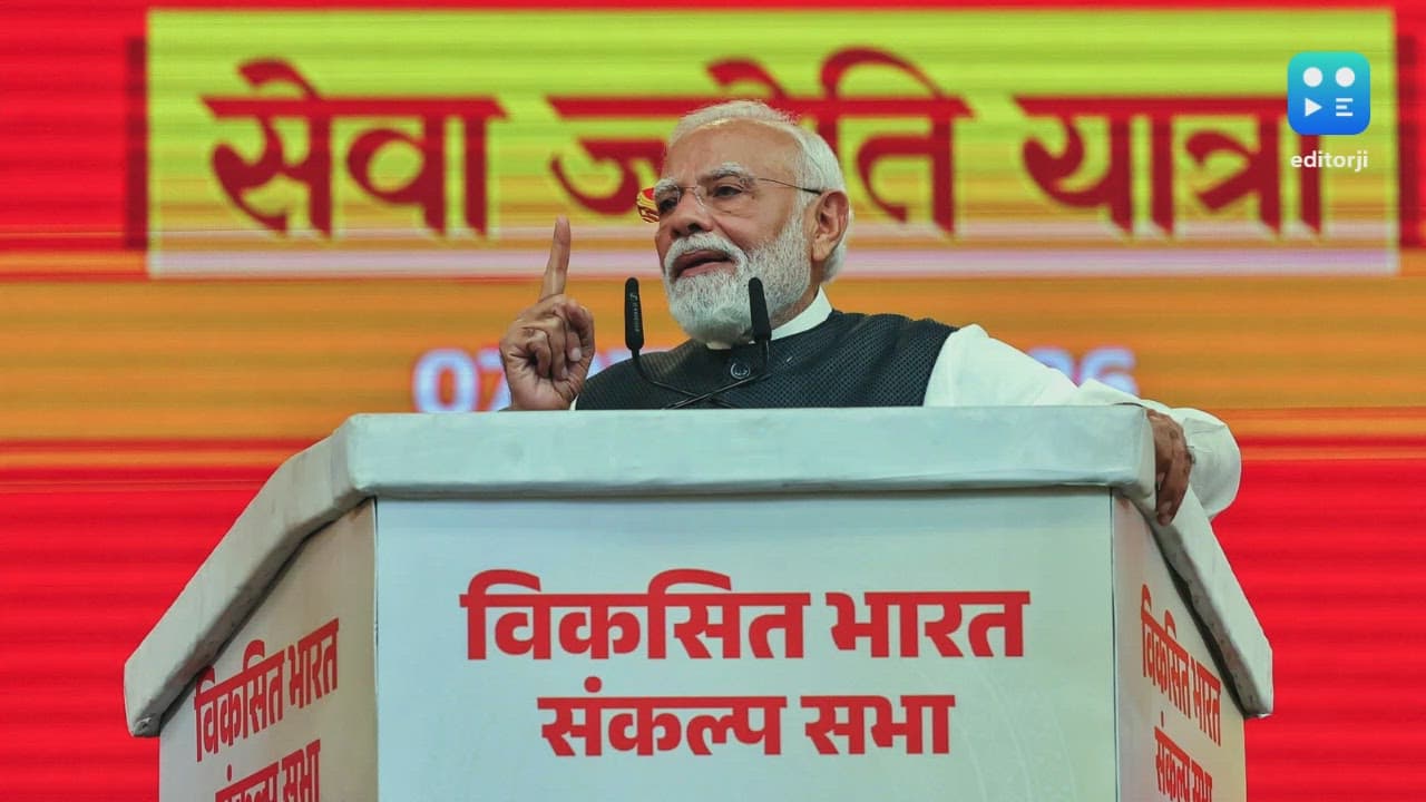BJP holds ‘Viksit Bharat Sankalp Sabhas’, torch rallies marking PM Modi’s 25 years