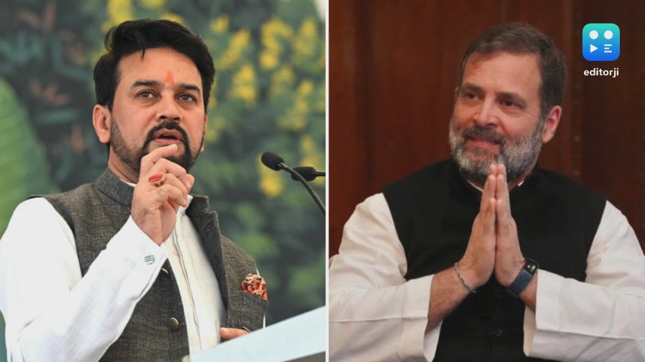 Anurag Thakur Calls Rahul Gandhi 'Hawa-Hawai' Leader, Accuses Him of Baseless Allegations