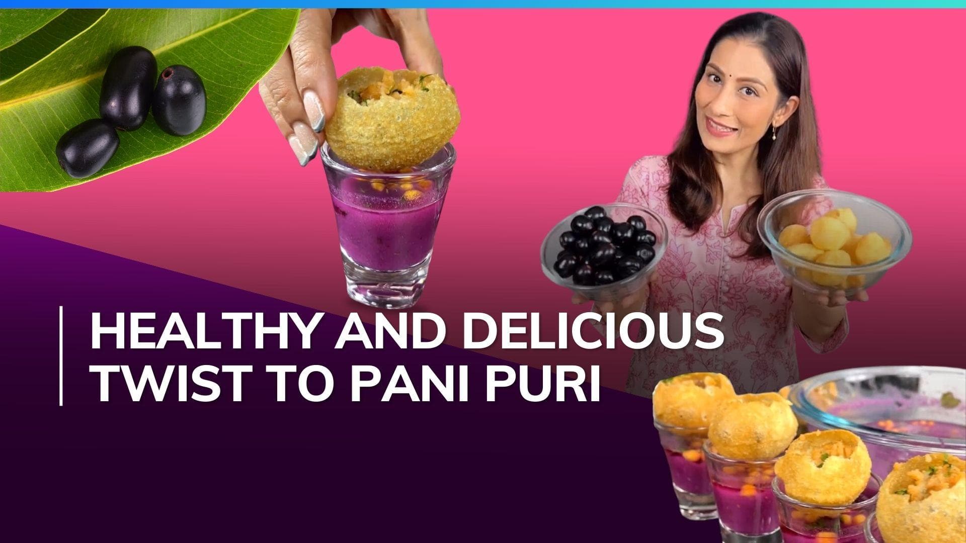Jamun panipuri shots: Make these delicious blackberry-infused snacks at home this monsoon | Recipe here