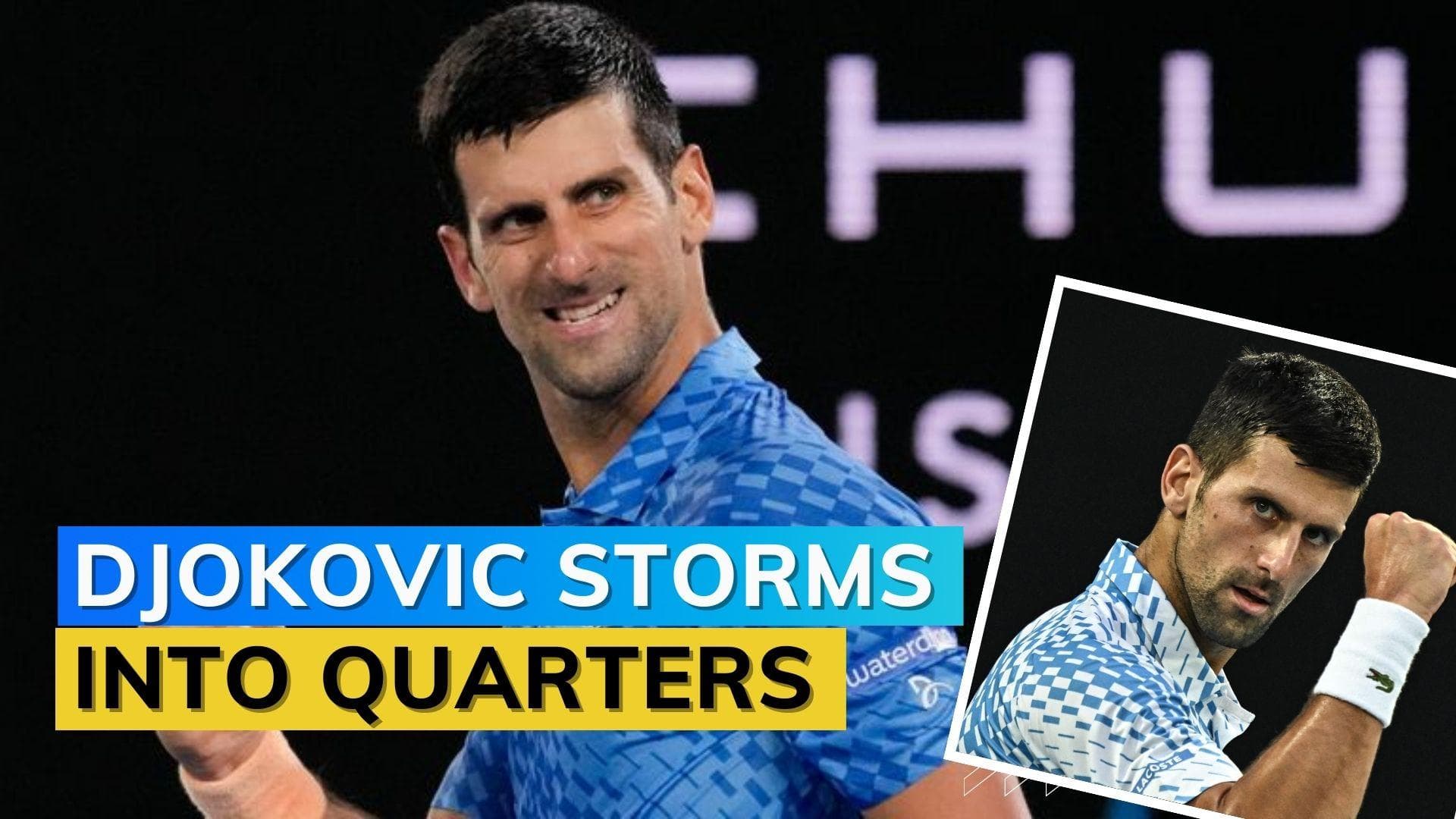 WATCH Australian open Highlights: Novak Djokovic beats Alex De Minaur in straight sets to secure QF berth