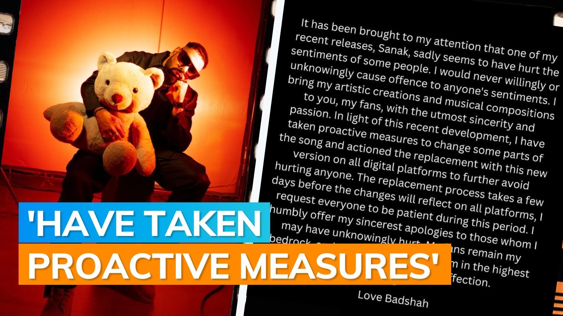 Badshah will change lyrics of his song ‘Sanak’ after facing backlash for using Lord Shiva’s name