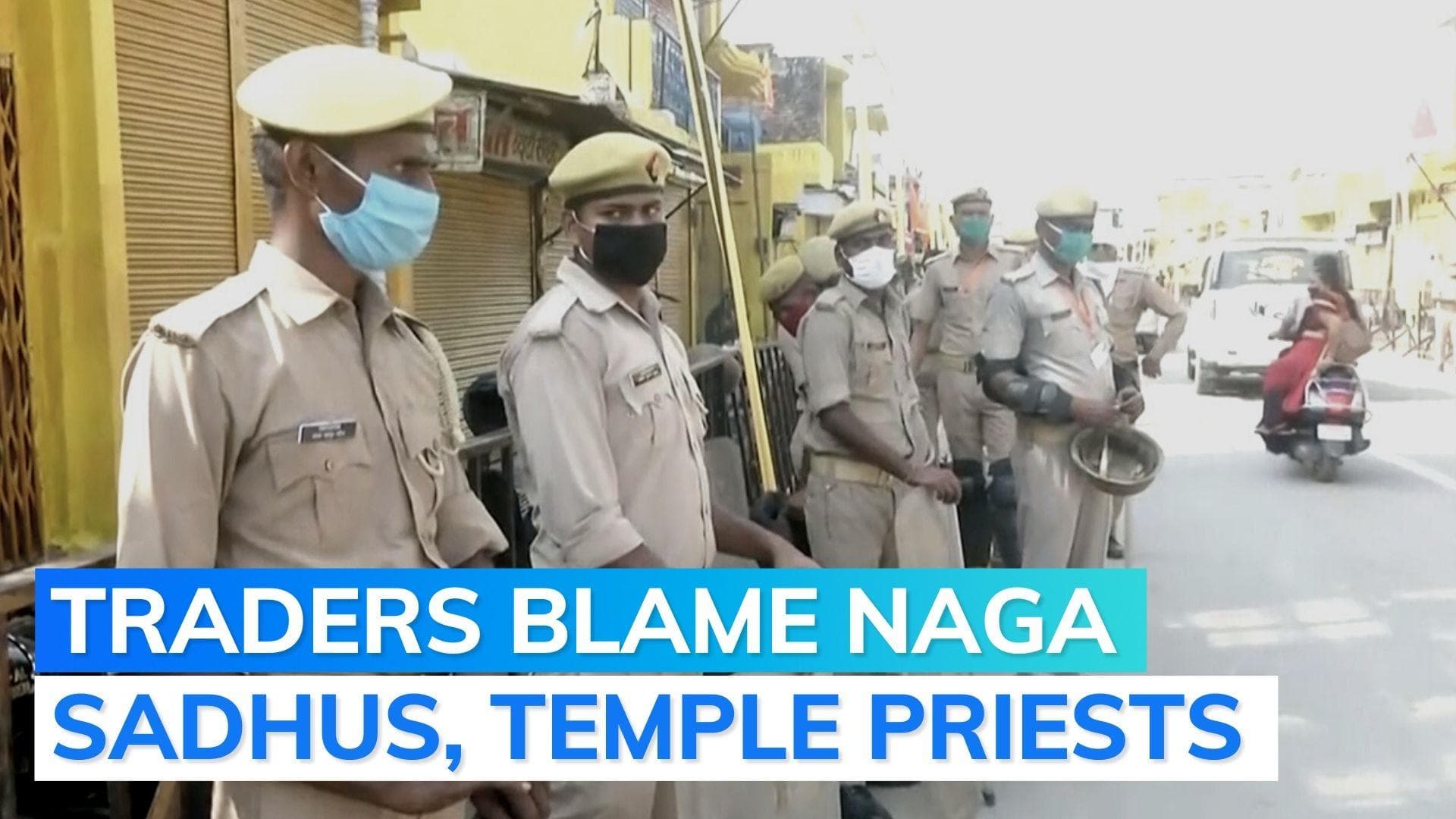 Ayodhya: violent fight between sadhus, traders over shops, say reports